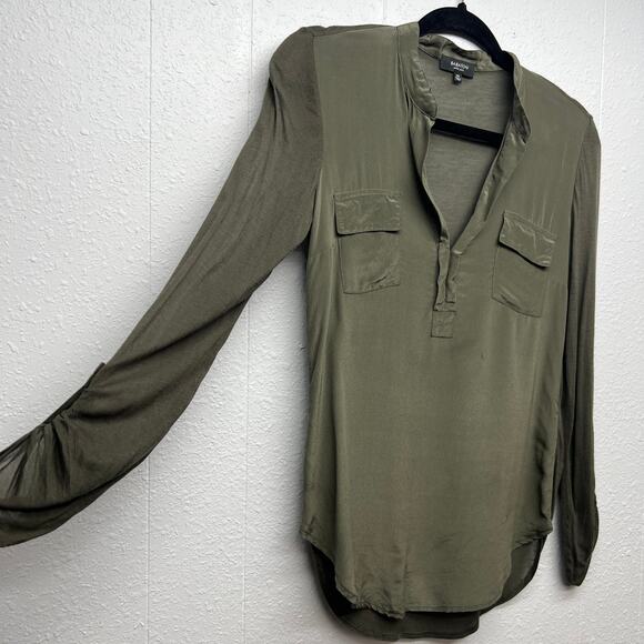 Babaton Silk Top womens XXS Relaxed Workwear Office Career Quiet Luxury Flaw - Picture 5 of 14
